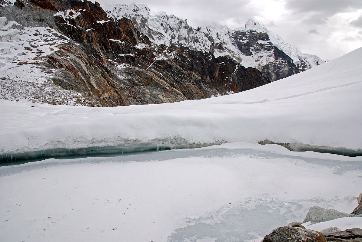 12 Ice Covered Lake near The Cho La From Gokyo Side